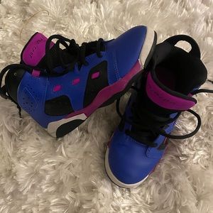 Like new girls Jordan sneakers. Have only been worn once.